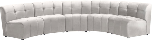 Limitless Cream Velvet 5pc. Modular Sectional - Furniture Stars (Chicago, IL)
