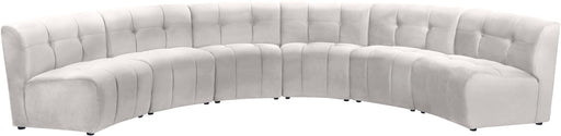 Limitless Cream Velvet 6pc. Modular Sectional - Furniture Stars (Chicago, IL)