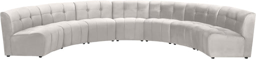 Limitless Cream Velvet 7pc. Modular Sectional - Furniture Stars (Chicago, IL)