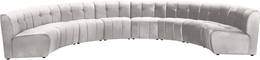 Limitless Cream Velvet 8pc. Modular Sectional - Furniture Stars (Chicago, IL)
