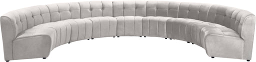 Limitless Cream Velvet 9pc. Modular Sectional - Furniture Stars (Chicago, IL)