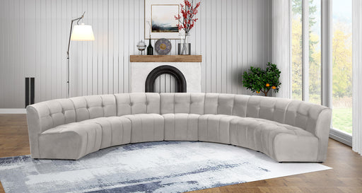 Limitless Cream Velvet 7pc. Modular Sectional - Furniture Stars (Chicago, IL)