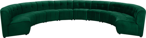 Limitless Green Velvet 10pc. Modular Sectional - Furniture Stars (Chicago, IL)