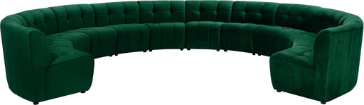 Limitless Green Velvet 12pc. Modular Sectional - Furniture Stars (Chicago, IL)
