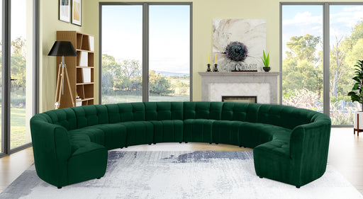 Limitless Green Velvet 12pc. Modular Sectional - Furniture Stars (Chicago, IL)