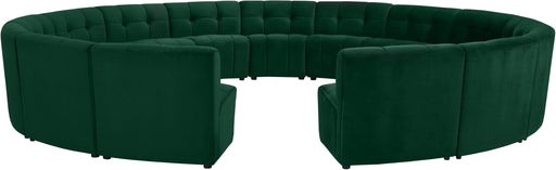 Limitless Green Velvet 15pc. Modular Sectional - Furniture Stars (Chicago, IL)