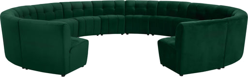 Limitless Green Velvet 14pc. Modular Sectional - Furniture Stars (Chicago, IL)