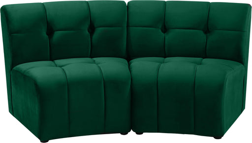 Limitless Green Velvet 2pc. Modular Sectional - Furniture Stars (Chicago, IL)