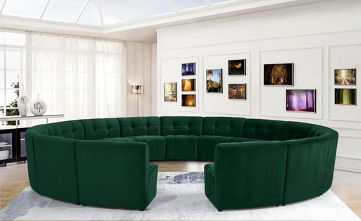 Limitless Green Velvet 15pc. Modular Sectional - Furniture Stars (Chicago, IL)