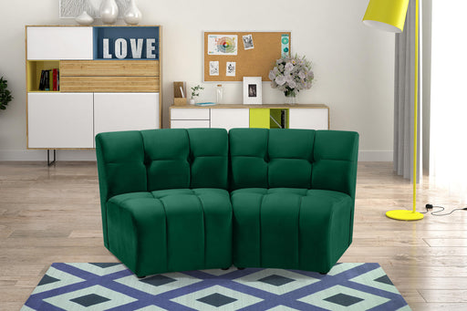 Limitless Green Velvet 2pc. Modular Sectional - Furniture Stars (Chicago, IL)