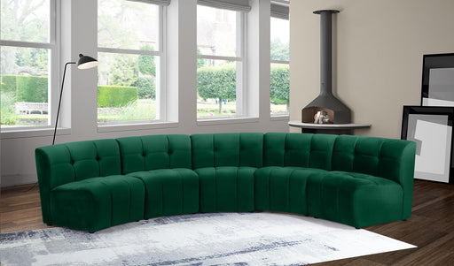 Limitless Green Velvet 5pc. Modular Sectional - Furniture Stars (Chicago, IL)