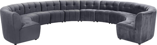 Limitless Grey Velvet 12pc. Modular Sectional - Furniture Stars (Chicago, IL)