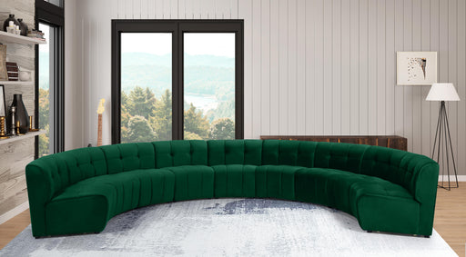 Limitless Green Velvet 9pc. Modular Sectional - Furniture Stars (Chicago, IL)