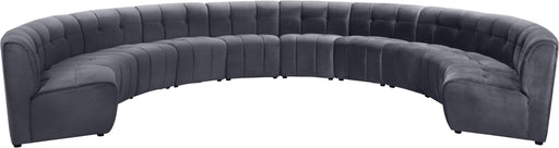 Limitless Grey Velvet 10pc. Modular Sectional - Furniture Stars (Chicago, IL)