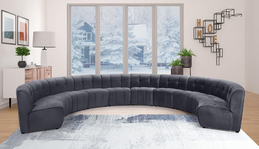 Limitless Grey Velvet 10pc. Modular Sectional - Furniture Stars (Chicago, IL)
