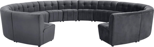 Limitless Grey Velvet 14pc. Modular Sectional - Furniture Stars (Chicago, IL)