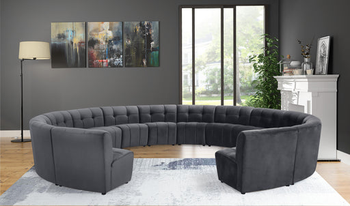 Limitless Grey Velvet 14pc. Modular Sectional - Furniture Stars (Chicago, IL)