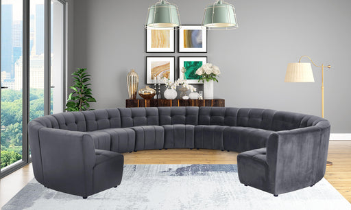 Limitless Grey Velvet 13pc. Modular Sectional - Furniture Stars (Chicago, IL)