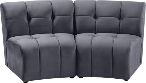 Limitless Grey Velvet 2pc. Modular Sectional - Furniture Stars (Chicago, IL)