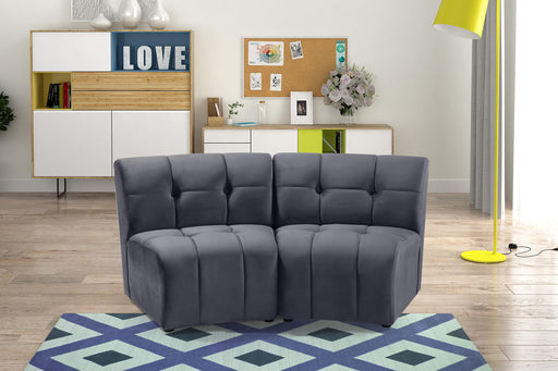Limitless Grey Velvet 2pc. Modular Sectional - Furniture Stars (Chicago, IL)