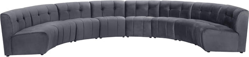 Limitless Grey Velvet 8pc. Modular Sectional - Furniture Stars (Chicago, IL)