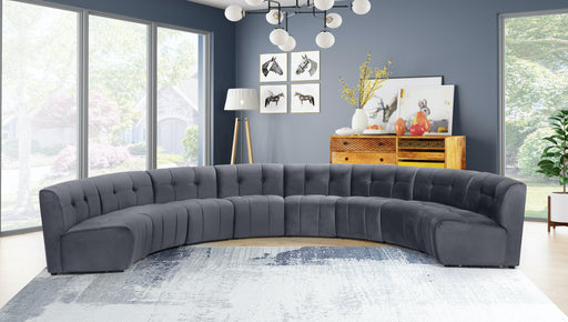 Limitless Grey Velvet 8pc. Modular Sectional - Furniture Stars (Chicago, IL)