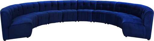 Limitless Navy Velvet 10pc. Modular Sectional - Furniture Stars (Chicago, IL)