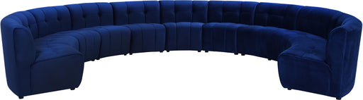 Limitless Navy Velvet 11pc. Modular Sectional - Furniture Stars (Chicago, IL)