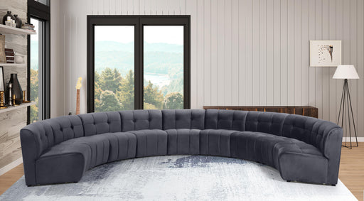 Limitless Grey Velvet 9pc. Modular Sectional - Furniture Stars (Chicago, IL)