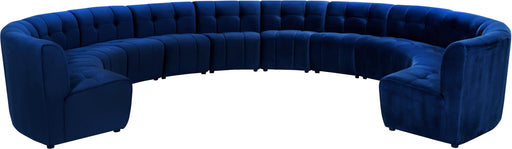 Limitless Navy Velvet 12pc. Modular Sectional - Furniture Stars (Chicago, IL)