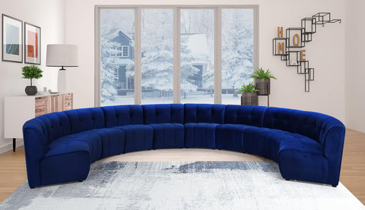 Limitless Navy Velvet 10pc. Modular Sectional - Furniture Stars (Chicago, IL)