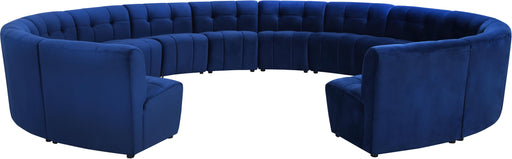 Limitless Navy Velvet 14pc. Modular Sectional - Furniture Stars (Chicago, IL)