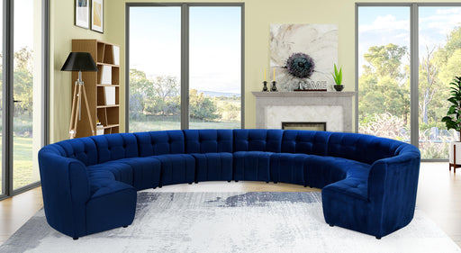 Limitless Navy Velvet 12pc. Modular Sectional - Furniture Stars (Chicago, IL)