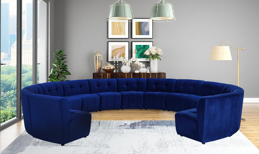 Limitless Navy Velvet 13pc. Modular Sectional - Furniture Stars (Chicago, IL)