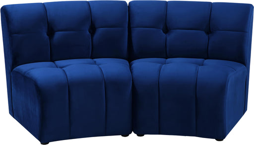 Limitless Navy Velvet 2pc. Modular Sectional - Furniture Stars (Chicago, IL)