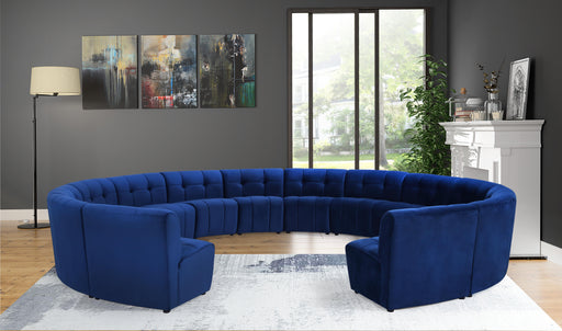 Limitless Navy Velvet 14pc. Modular Sectional - Furniture Stars (Chicago, IL)