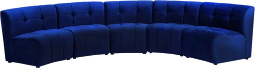 Limitless Navy Velvet 5pc. Modular Sectional - Furniture Stars (Chicago, IL)