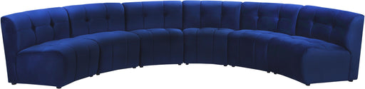 Limitless Navy Velvet 6pc. Modular Sectional - Furniture Stars (Chicago, IL)