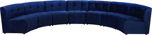 Limitless Navy Velvet 7pc. Modular Sectional - Furniture Stars (Chicago, IL)