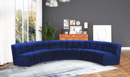 Limitless Navy Velvet 6pc. Modular Sectional - Furniture Stars (Chicago, IL)