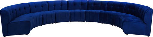 Limitless Navy Velvet 9pc. Modular Sectional - Furniture Stars (Chicago, IL)