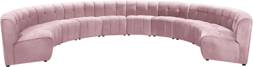 Limitless Pink Velvet 10pc. Modular Sectional - Furniture Stars (Chicago, IL)