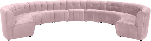Limitless Pink Velvet 11pc. Modular Sectional - Furniture Stars (Chicago, IL)