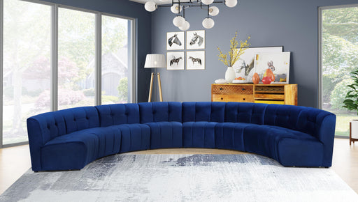 Limitless Navy Velvet 8pc. Modular Sectional - Furniture Stars (Chicago, IL)
