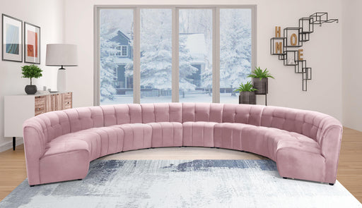 Limitless Pink Velvet 10pc. Modular Sectional - Furniture Stars (Chicago, IL)