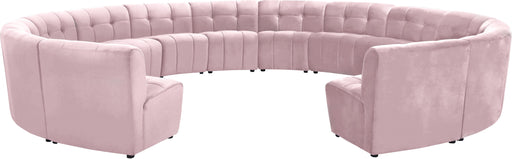 Limitless Pink Velvet 14pc. Modular Sectional - Furniture Stars (Chicago, IL)