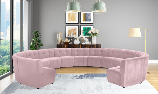 Limitless Pink Velvet 13pc. Modular Sectional - Furniture Stars (Chicago, IL)