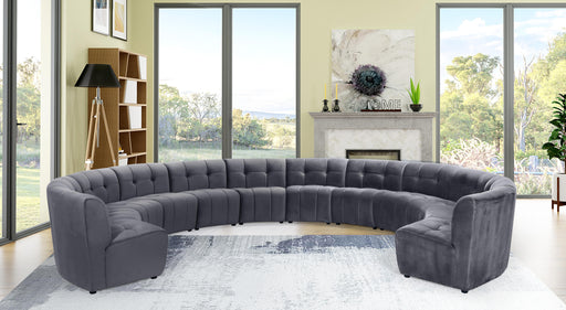 Limitless Grey Velvet 12pc. Modular Sectional - Furniture Stars (Chicago, IL)