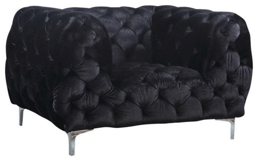 Mercer Black Velvet Chair - Furniture Stars (Chicago, IL)