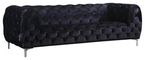 Mercer Black Velvet Sofa - Furniture Stars (Chicago, IL)